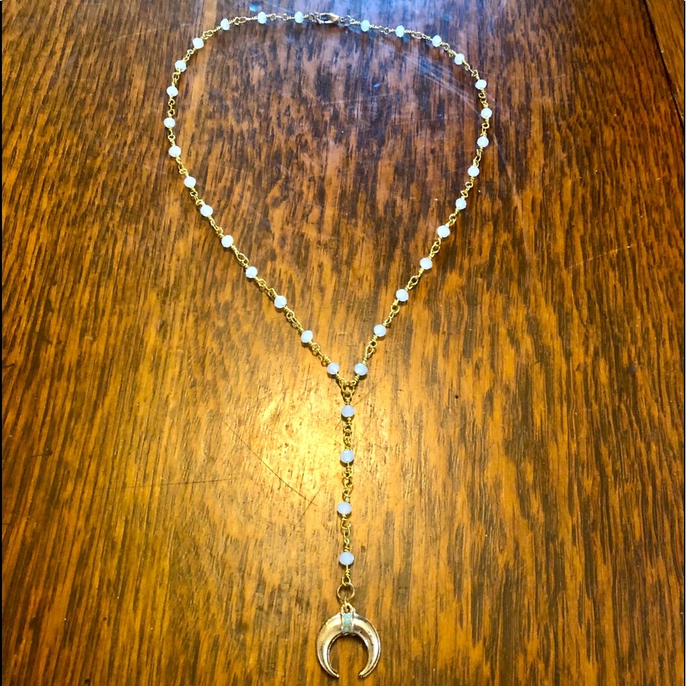 Half Moon Dangle Necklace